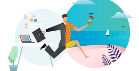 Bleisure: A mix of business and leisure travel.