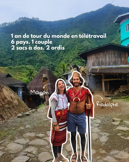 Manon et Rodolphe — 1 an de tour du monde en télétravail avec Holiworking