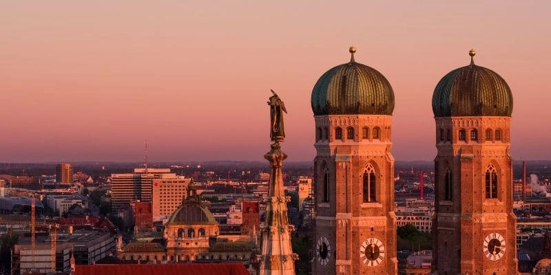 Les toits de la ville de Munich 