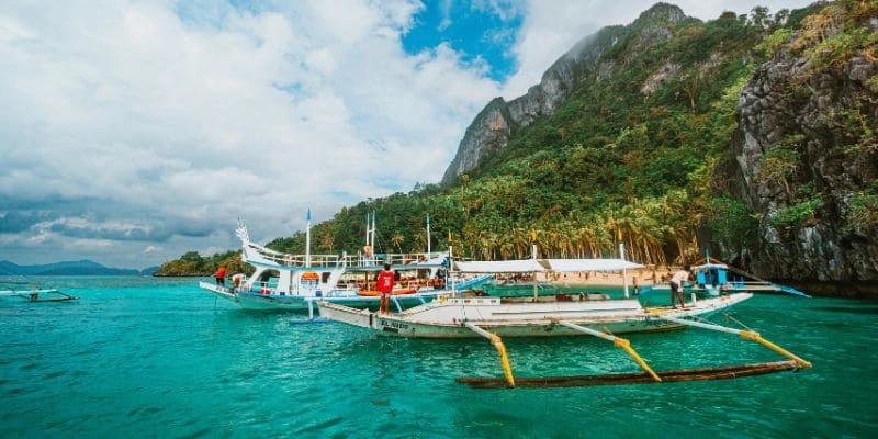 Bateaux de pêche à Davao